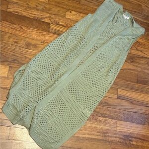 Ultra Flirt Olive Knit Vest